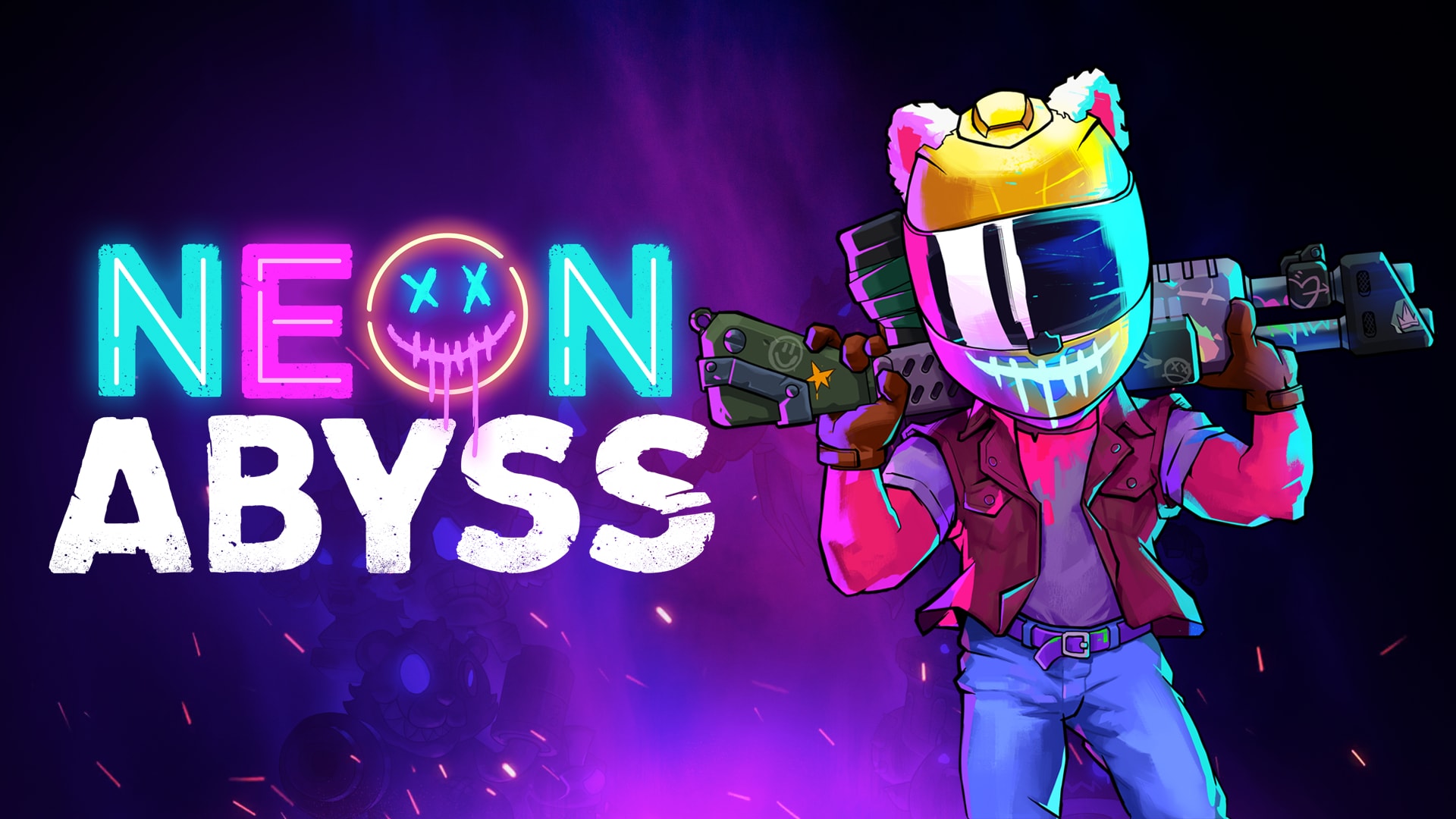 Neon abyss. Neon. Неон Эбис. Neon игра. Neon Abyss игра стим.