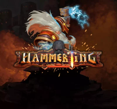 Banner art for Hammerting. The dwarven colony sim game from Team17